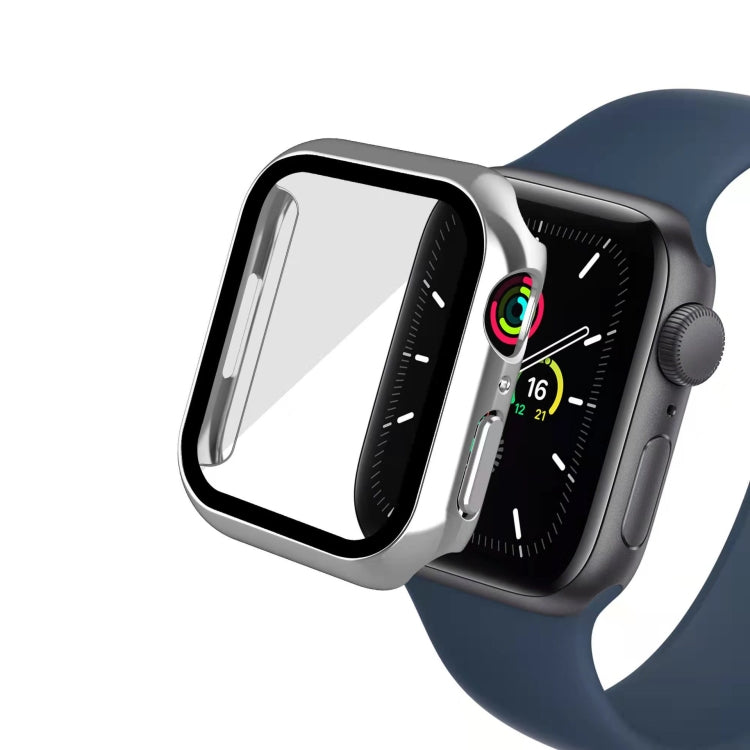 Electroplating Monochrome PC+Tempered Film Watch Case For Apple Watch Series 8 / 7 41mm