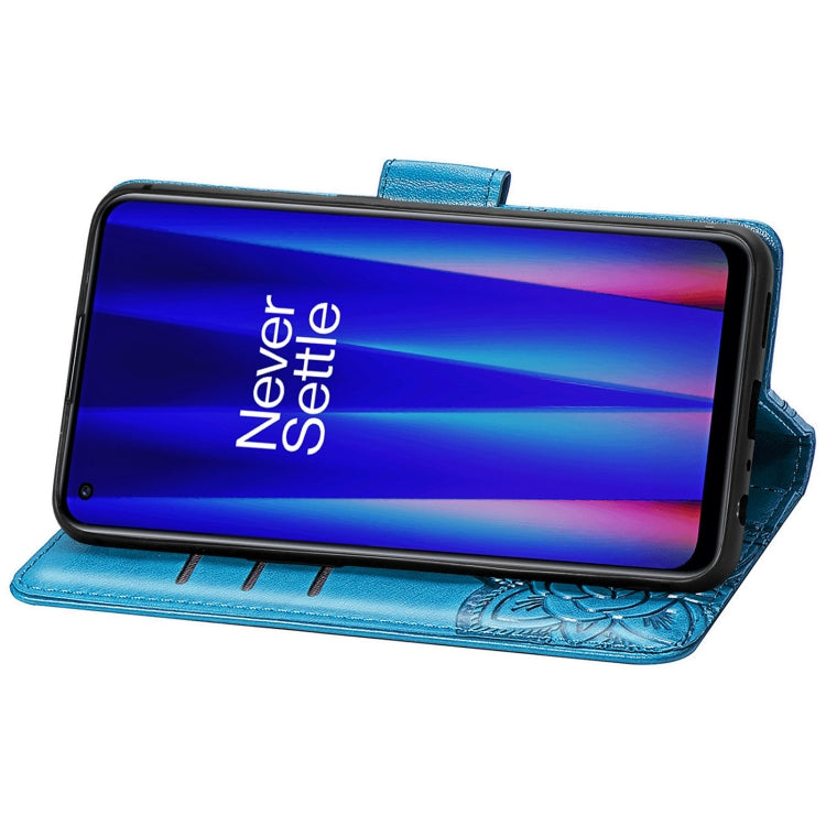 For OnePlus Nord CE 2 5G Butterfly Love Flower Embossed Leather Phone Case