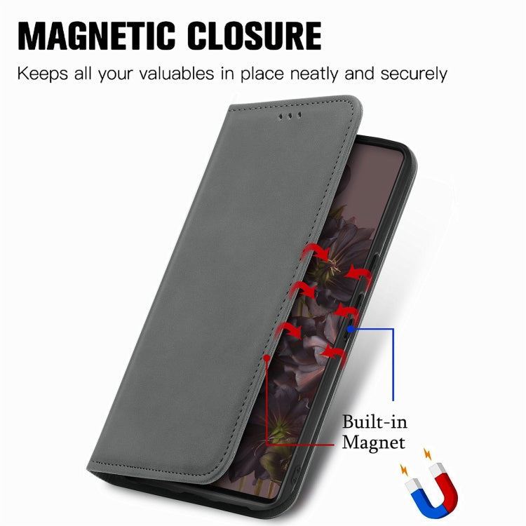 For Google Pixel 7 Pro 5G Retro Skin Feel Magnetic Leather Phone Case