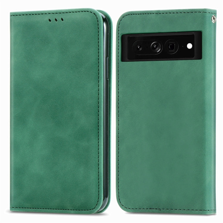 For Google Pixel 7 Pro 5G Retro Skin Feel Magnetic Leather Phone Case