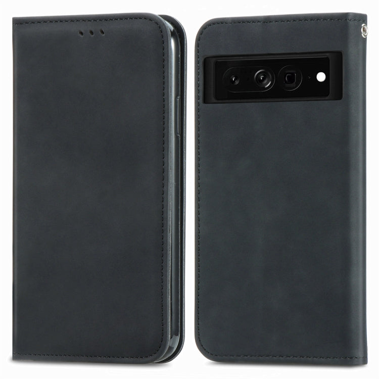 For Google Pixel 7 5G Retro Skin Feel Magnetic Leather Phone Case