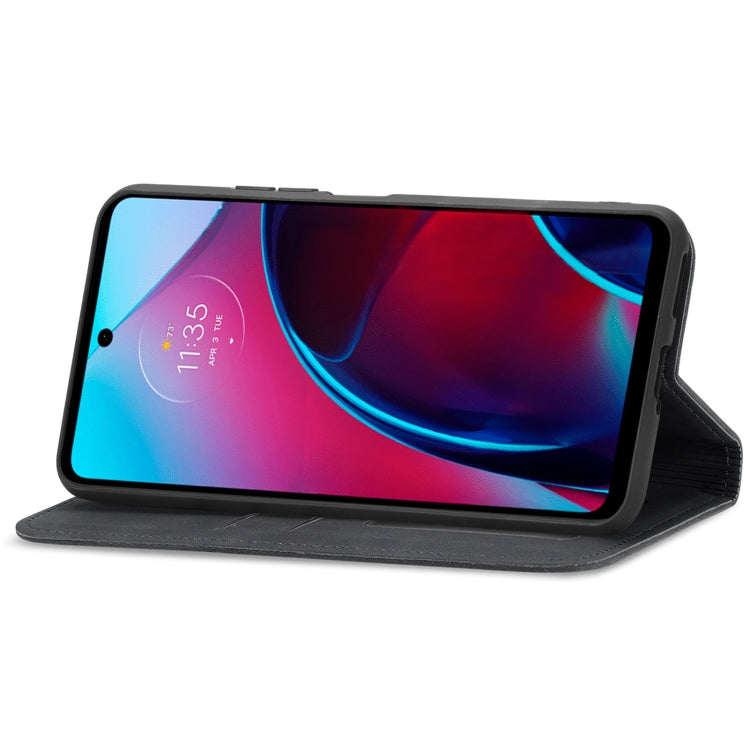 For Motorola Moto G Stylus 5G 2022 Retro Skin Feel Magnetic Leather Phone Case