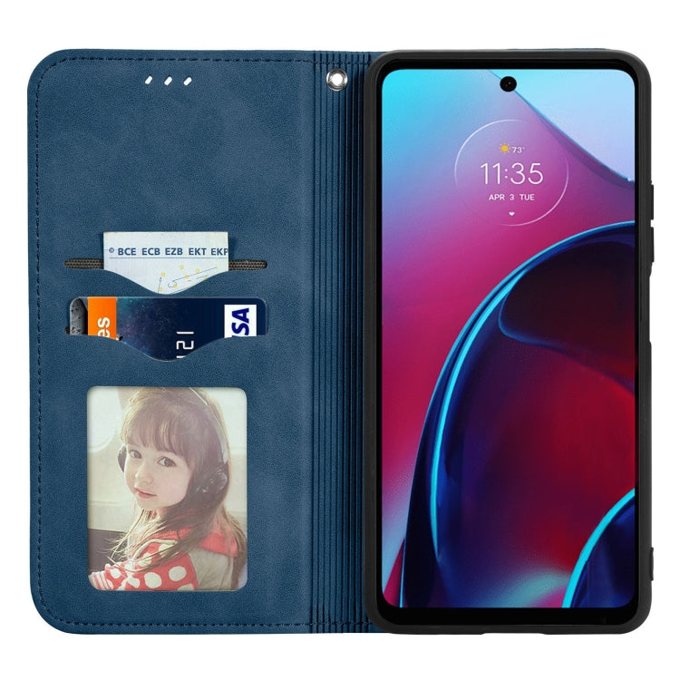 For Motorola Moto G Stylus 5G 2022 Retro Skin Feel Magnetic Leather Phone Case