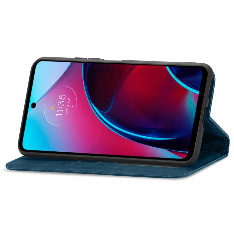 For Motorola Moto G Stylus 5G 2022 Retro Skin Feel Magnetic Leather Phone Case