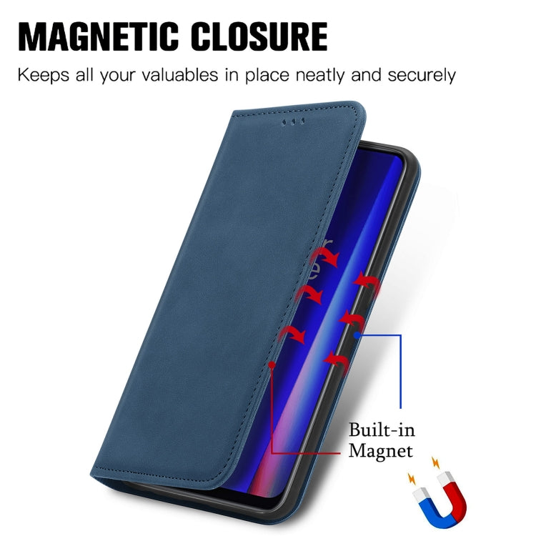 For OnePlus Nord CE 2 5G Retro Skin Feel Magnetic Leather Phone Case