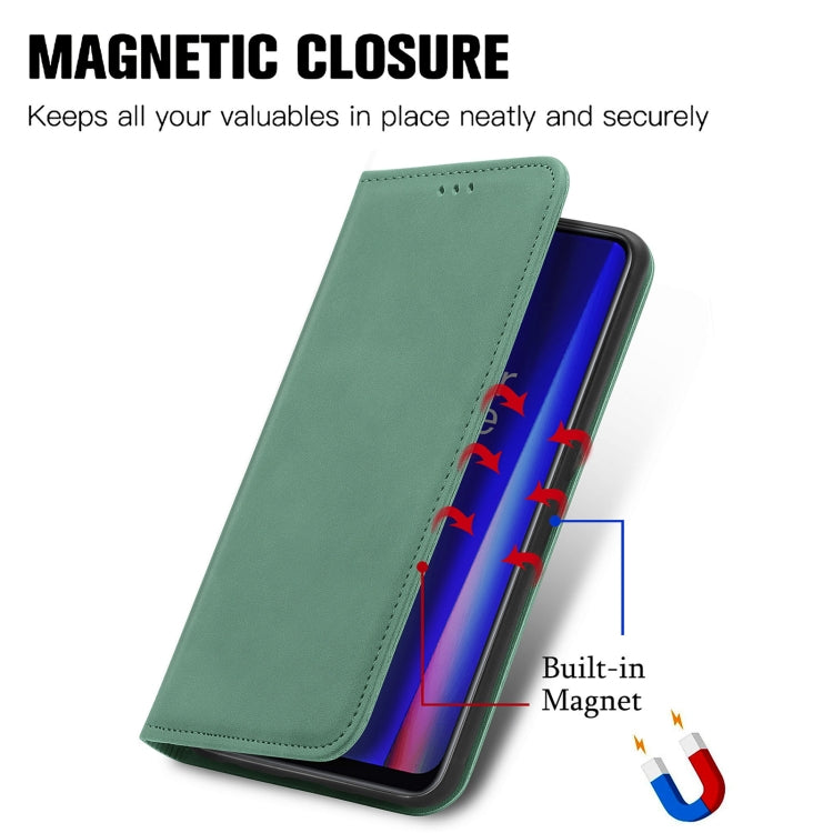 For OnePlus Nord CE 2 5G Retro Skin Feel Magnetic Leather Phone Case