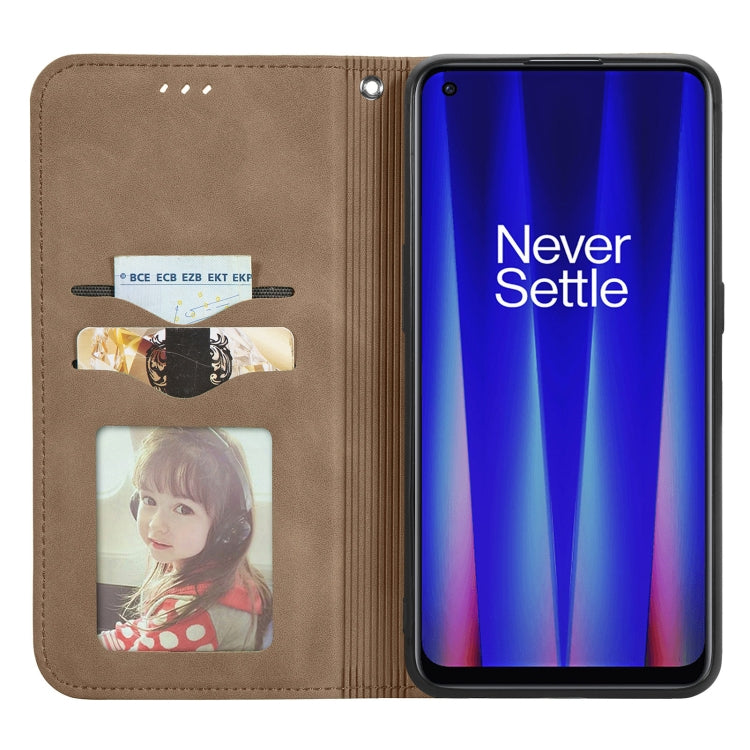 For OnePlus Nord CE 2 5G Retro Skin Feel Magnetic Leather Phone Case