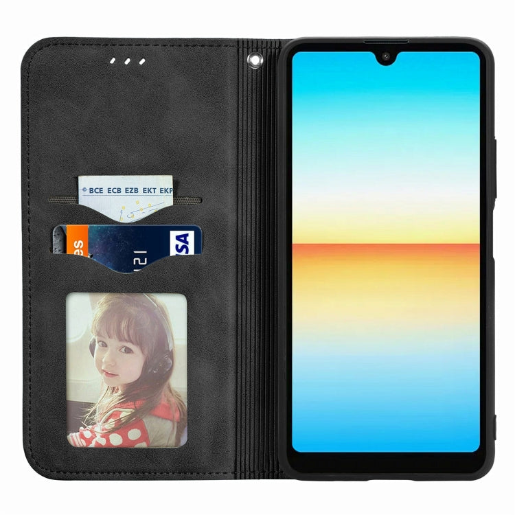 For Sony Xperia Ace III Retro Skin Feel Magnetic Leather Phone Case