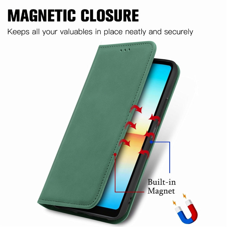 For Sony Xperia Ace III Retro Skin Feel Magnetic Leather Phone Case