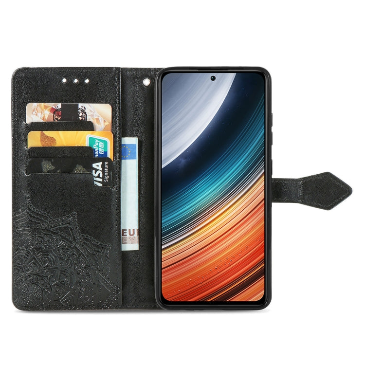 For Xiaomi Redmi K40S Mandala Flower Embossed Leather Phone Case