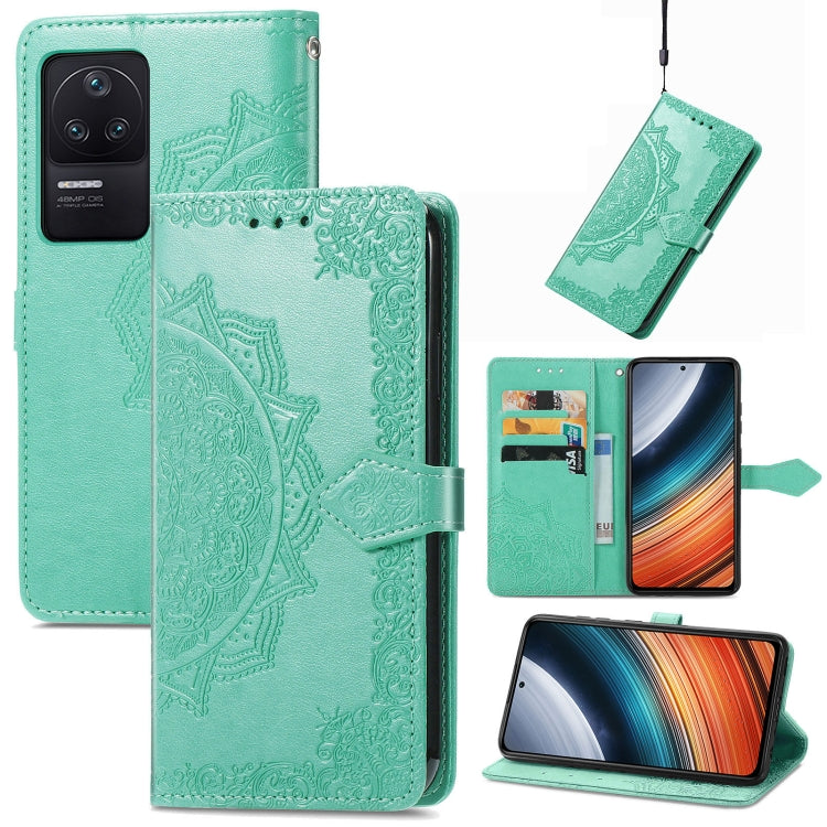For Xiaomi Redmi K40S Mandala Flower Embossed Leather Phone Case