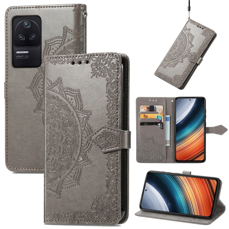 For Xiaomi Redmi K40S Mandala Flower Embossed Leather Phone Case