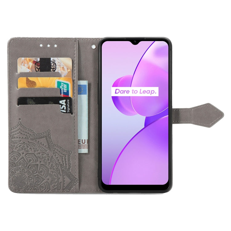 For OPPO Realme C31 Mandala Flower Embossed Leather Phone Case