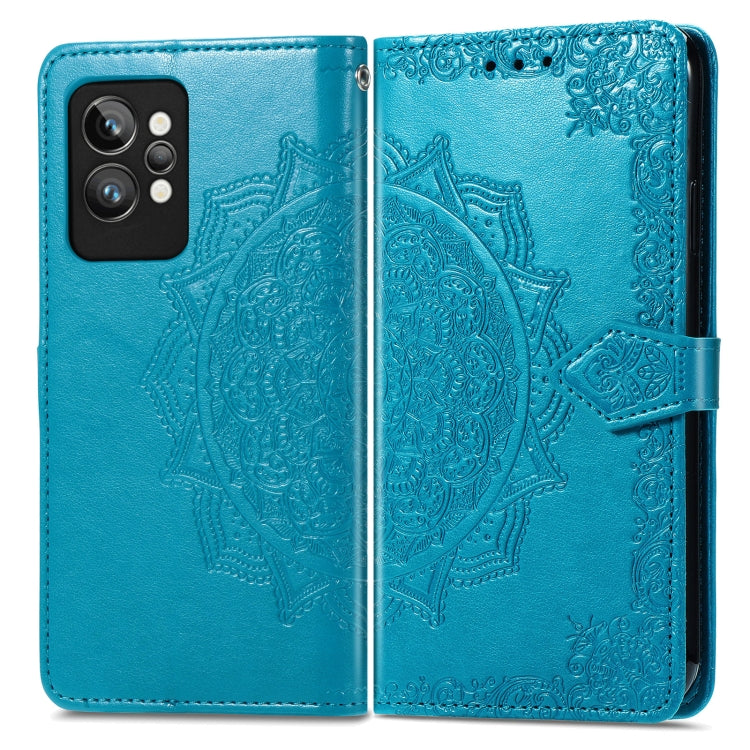 For OPPO Realme GT2 Pro Mandala Flower Embossed Leather Phone Case