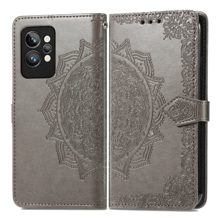 For OPPO Realme GT2 Pro Mandala Flower Embossed Leather Phone Case