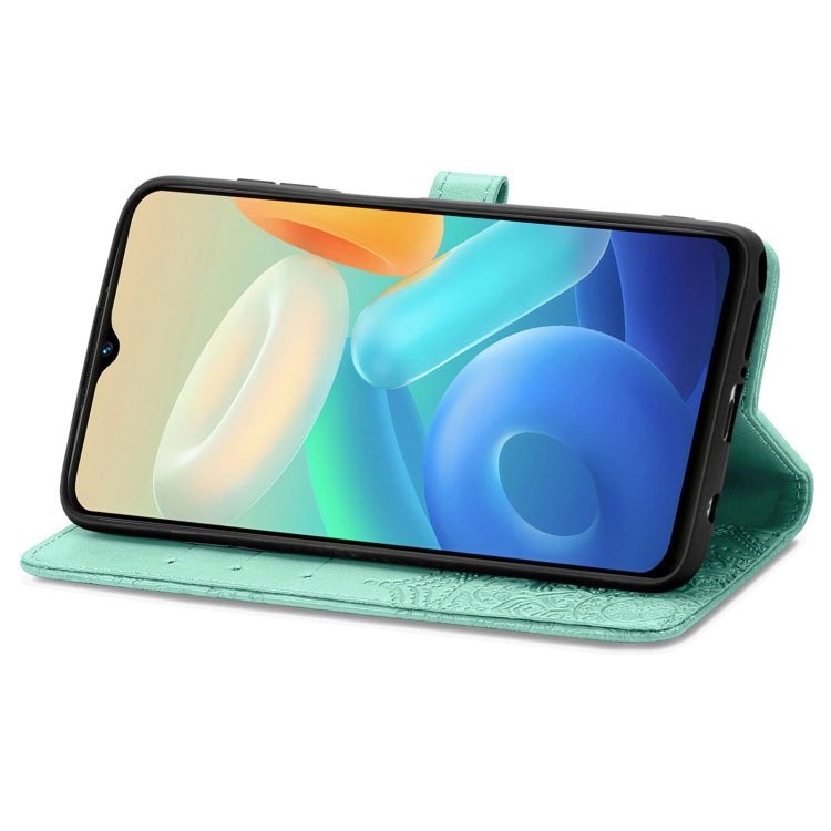 For vivo Y55 5G Mandala Flower Embossed Leather Phone Case