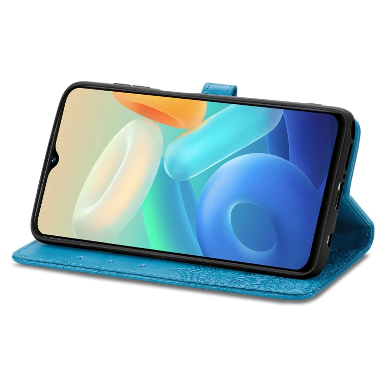 For vivo Y55 5G Mandala Flower Embossed Leather Phone Case