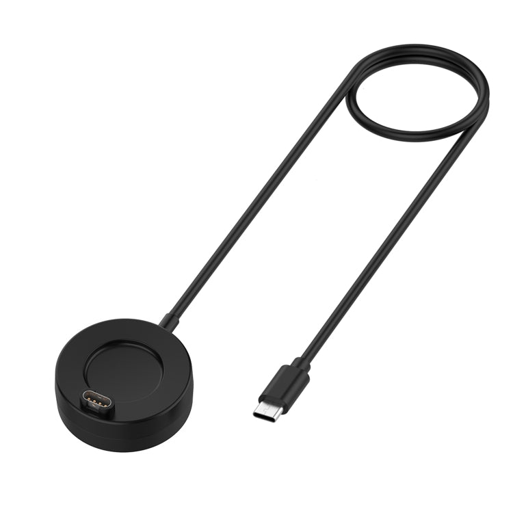 For Garmin Instinct 2 Type-C / USB-C Interface Watch Charger With Data Function(Black)
