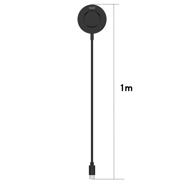 For Garmin Forerunner 158 Type-C / USB-C Interface Watch Charger With Data Function(Black)