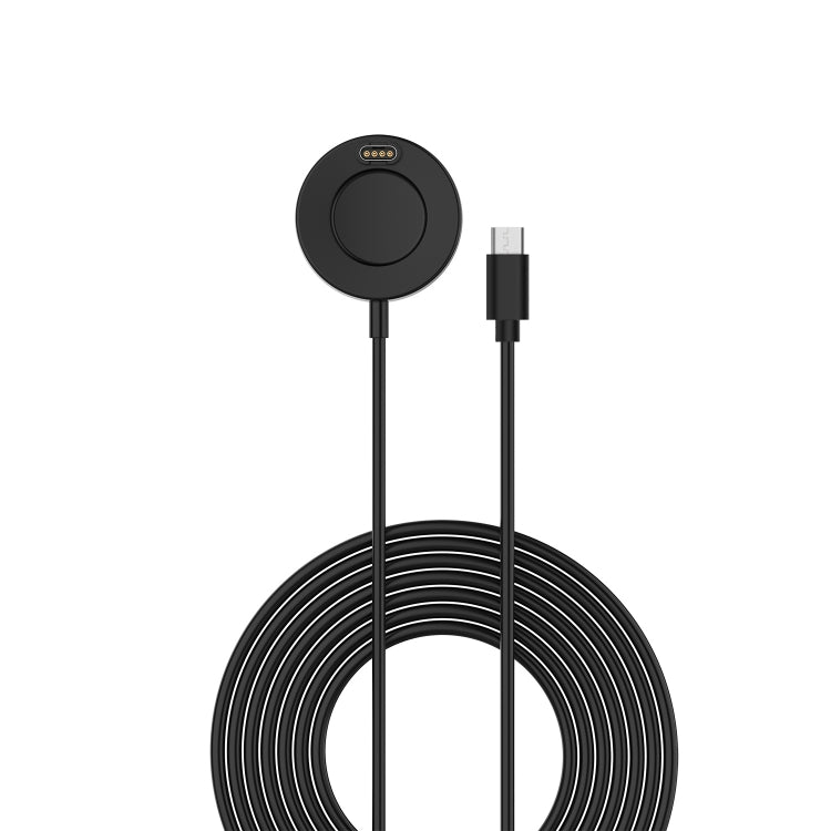 For Garmin Approach S62 Type-C / USB-C Interface Watch Charger With Data Function(Black)
