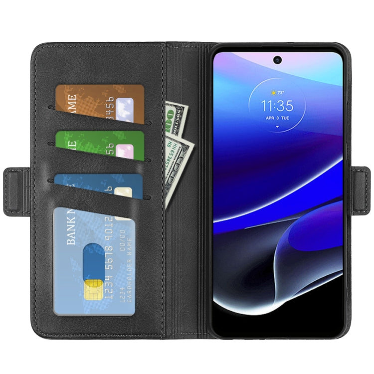 For Motorola Moto G 5G 2022 Dual-side Magnetic Buckle Leather Phone Case