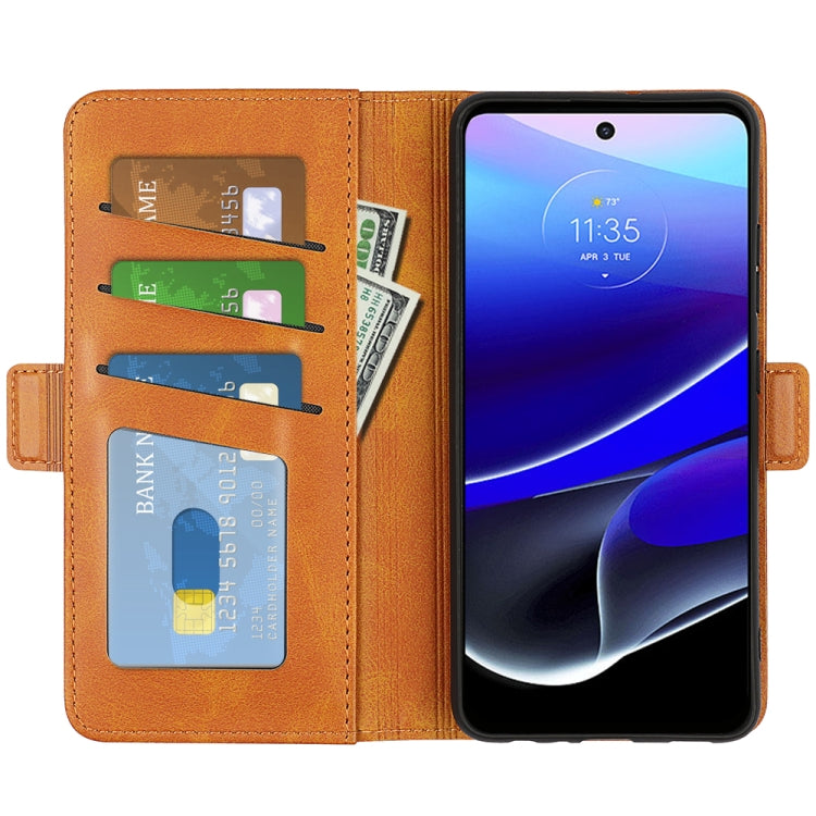 For Motorola Moto G 5G 2022 Dual-side Magnetic Buckle Leather Phone Case