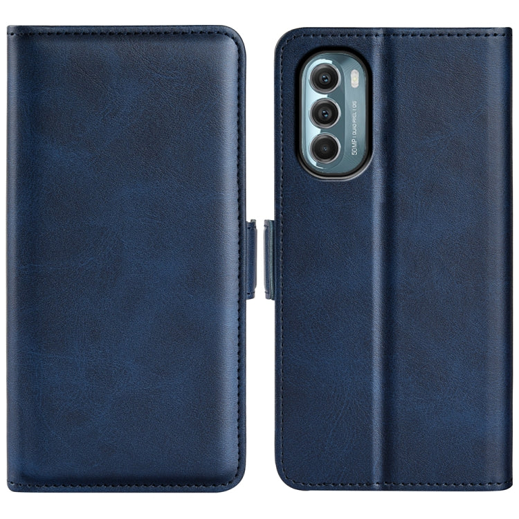 For Motorola Moto G 5G 2022 Dual-side Magnetic Buckle Leather Phone Case