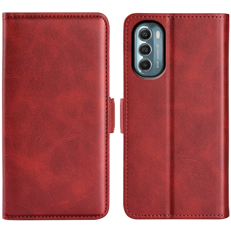 For Motorola Moto G 5G 2022 Dual-side Magnetic Buckle Leather Phone Case