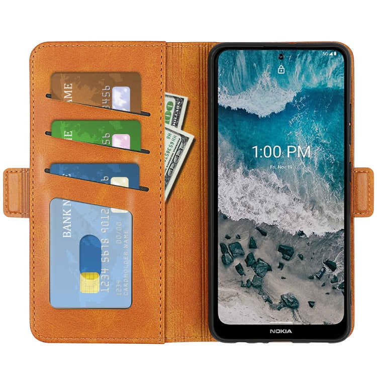 For Nokia X100 Dual-side Magnetic Buckle Leather Phone Case