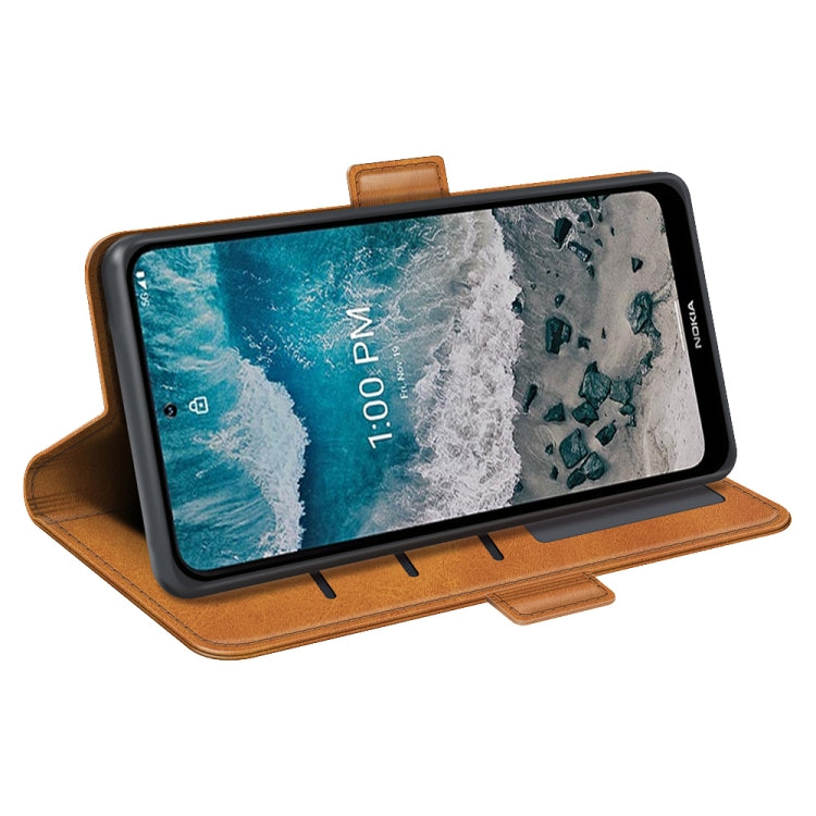 For Nokia X100 Dual-side Magnetic Buckle Leather Phone Case