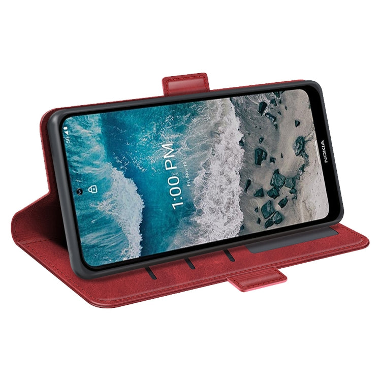 For Nokia X100 Dual-side Magnetic Buckle Leather Phone Case