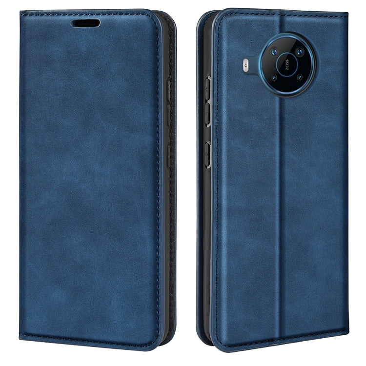 For Nokia X100 Retro-skin Magnetic Suction Leather Phone Case
