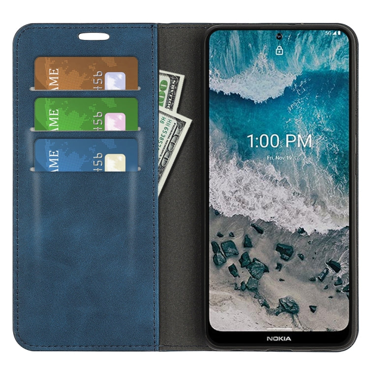 For Nokia X100 Retro-skin Magnetic Suction Leather Phone Case