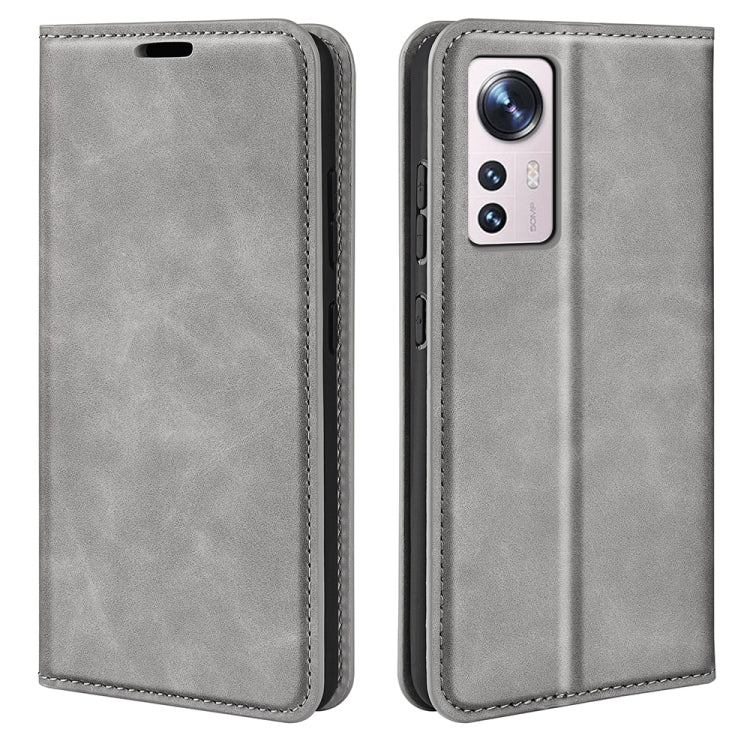 For Xiaomi 12 Lite Retro-skin Magnetic Suction Leather Phone Case