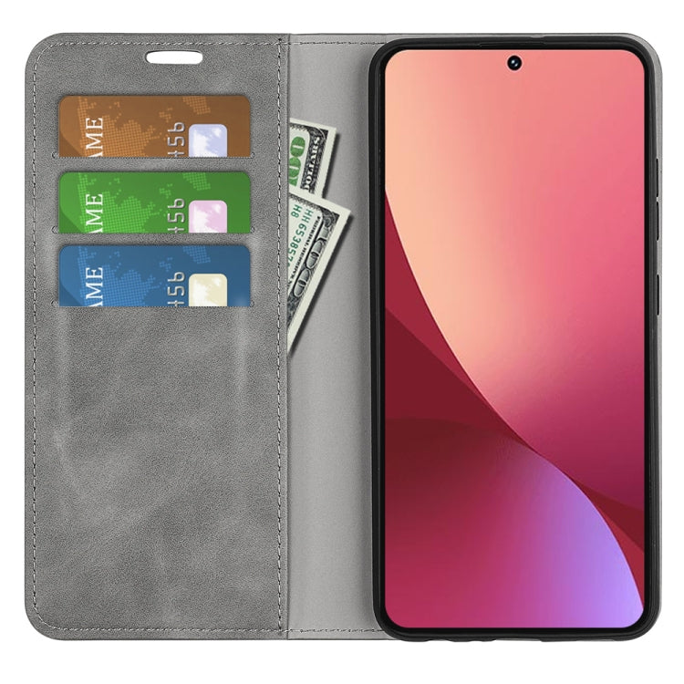 For Xiaomi 12 Lite Retro-skin Magnetic Suction Leather Phone Case