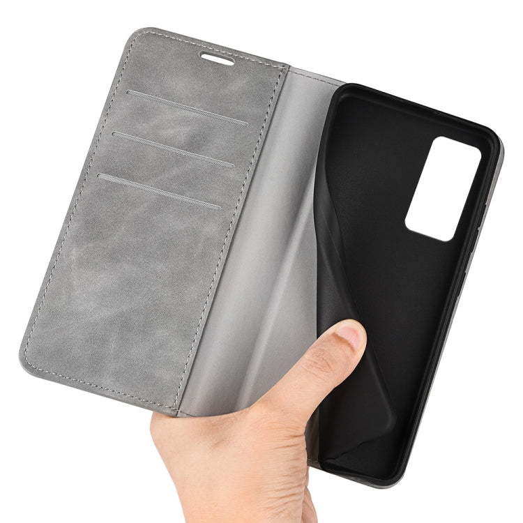 For Xiaomi 12 Lite Retro-skin Magnetic Suction Leather Phone Case