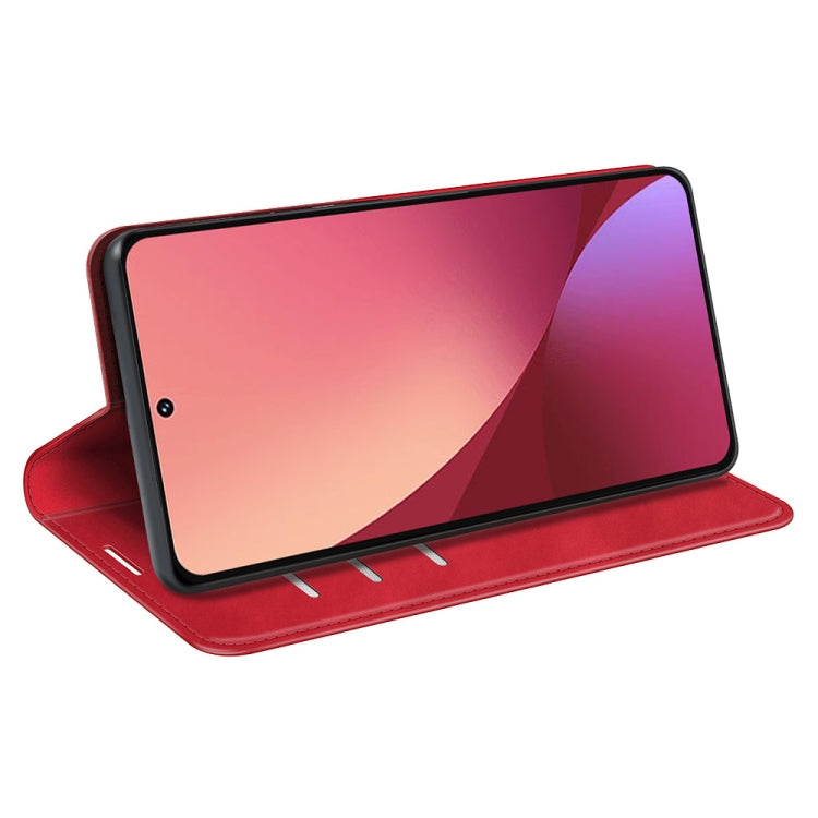For Xiaomi 12 Lite Retro-skin Magnetic Suction Leather Phone Case