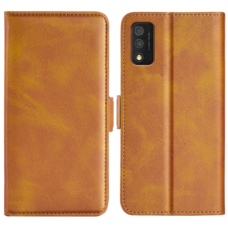 For  TCL 30T Dual-side Magnetic Buckle Leather Phone Case