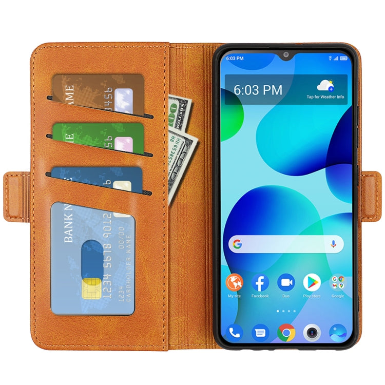 For  TCL 30T Dual-side Magnetic Buckle Leather Phone Case