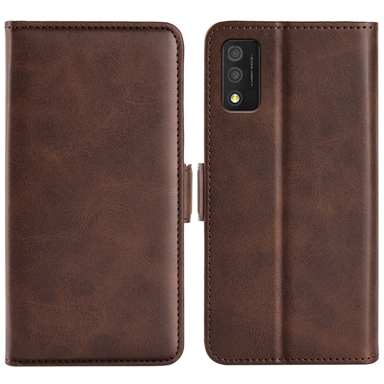 For  TCL 30T Dual-side Magnetic Buckle Leather Phone Case