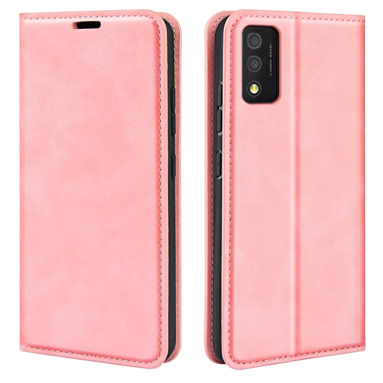 For TCL 30T Retro-skin  Magnetic Suction Leather Phone Case