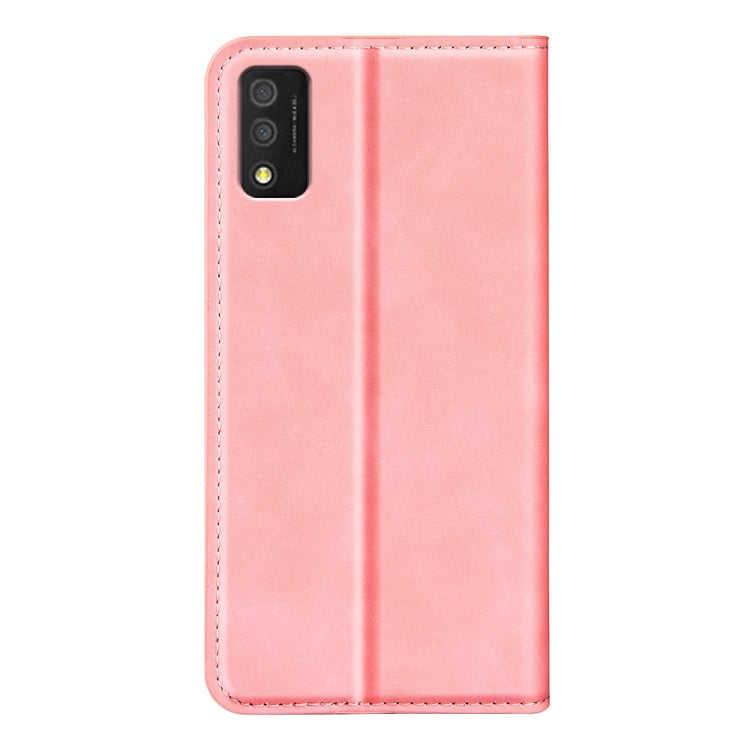 For TCL 30T Retro-skin  Magnetic Suction Leather Phone Case