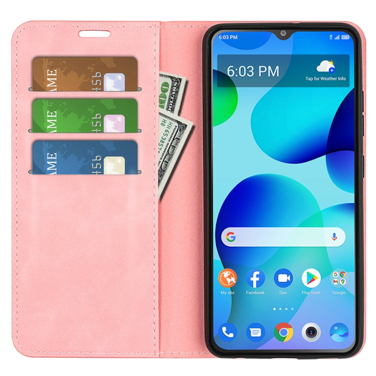 For TCL 30T Retro-skin  Magnetic Suction Leather Phone Case