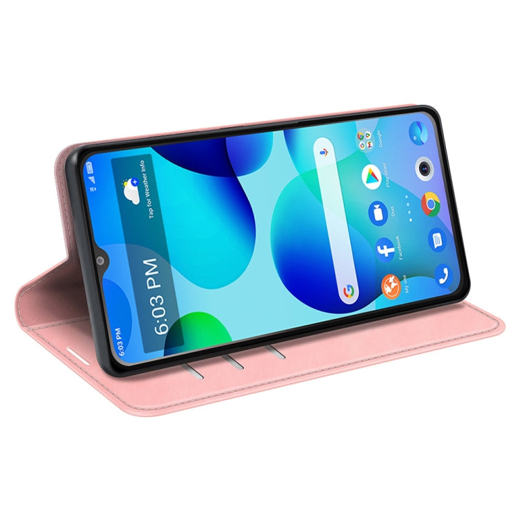 For TCL 30T Retro-skin  Magnetic Suction Leather Phone Case