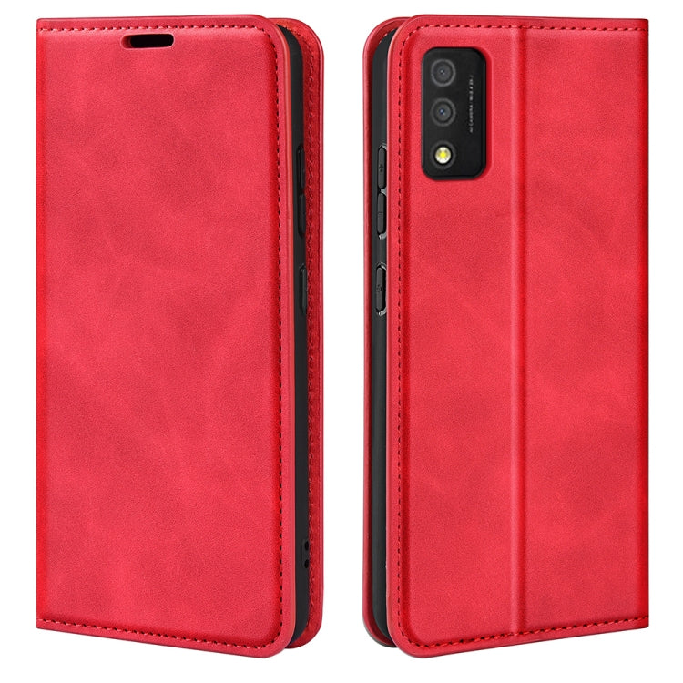 For TCL 30T Retro-skin  Magnetic Suction Leather Phone Case