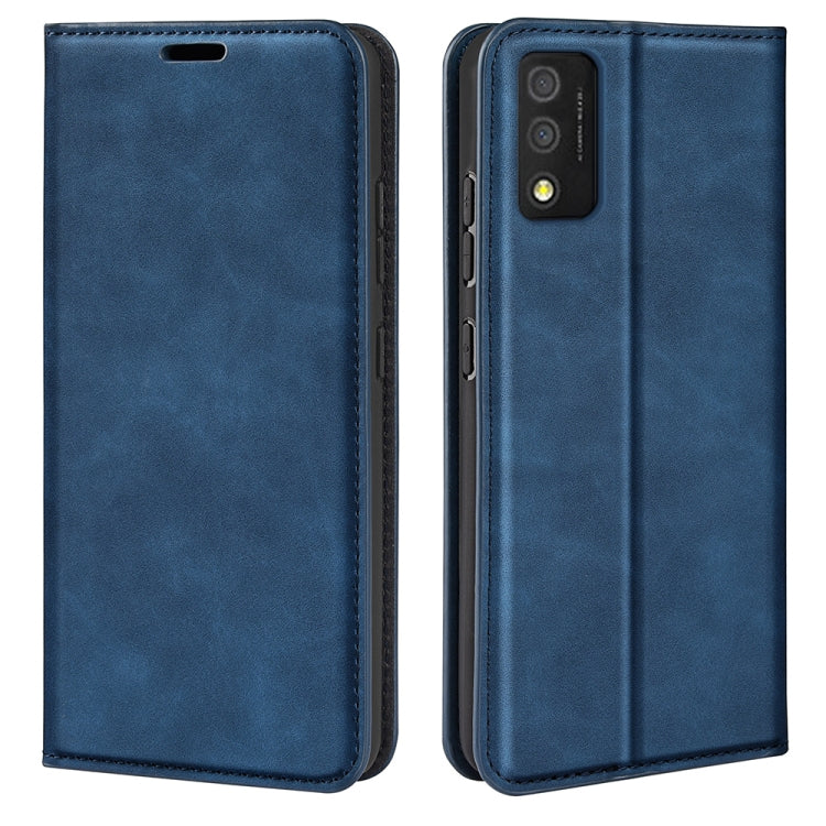 For TCL 30T Retro-skin  Magnetic Suction Leather Phone Case