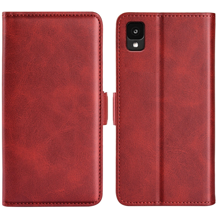 For TCL 30 Z Dual-side Magnetic Buckle Leather Phone Case