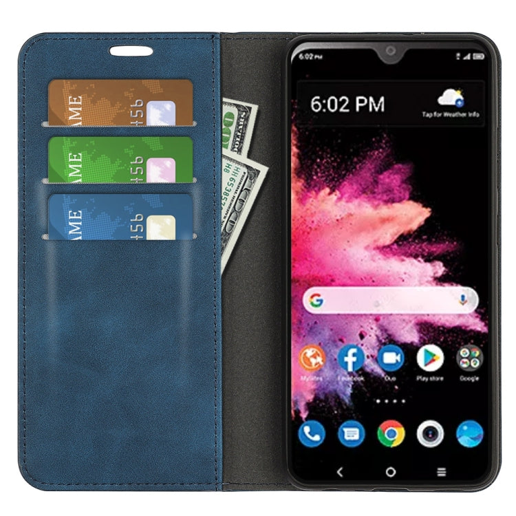 For TCL 30Z Retro-skin Magnetic Suction Leather Phone Case