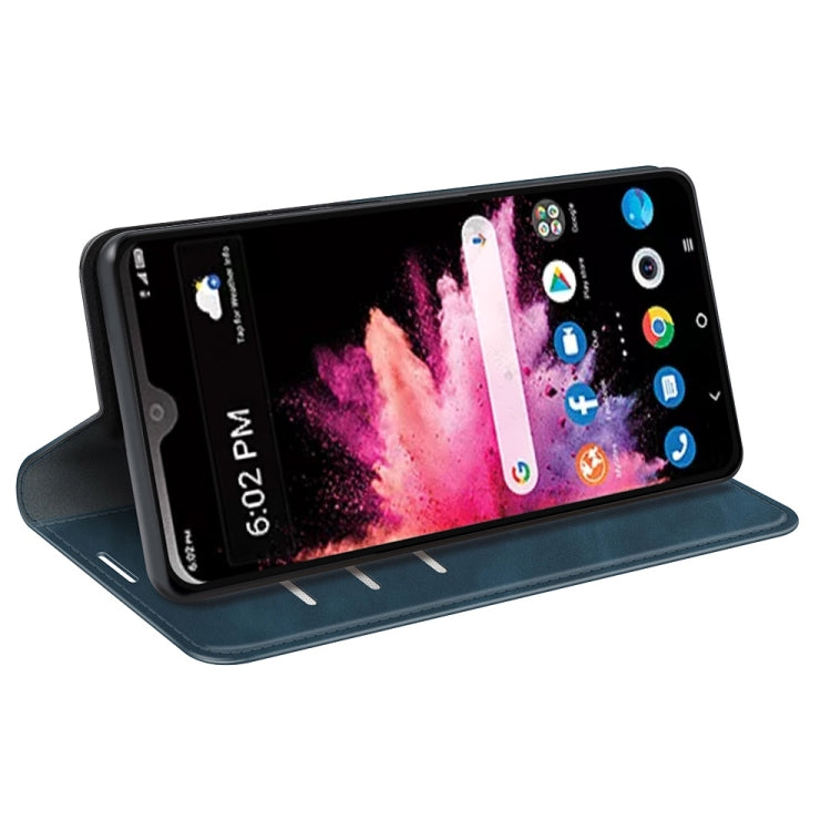 For TCL 30Z Retro-skin Magnetic Suction Leather Phone Case