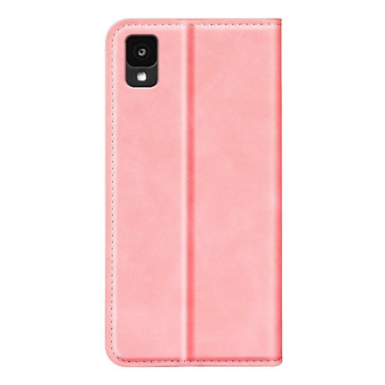 For TCL 30Z Retro-skin Magnetic Suction Leather Phone Case